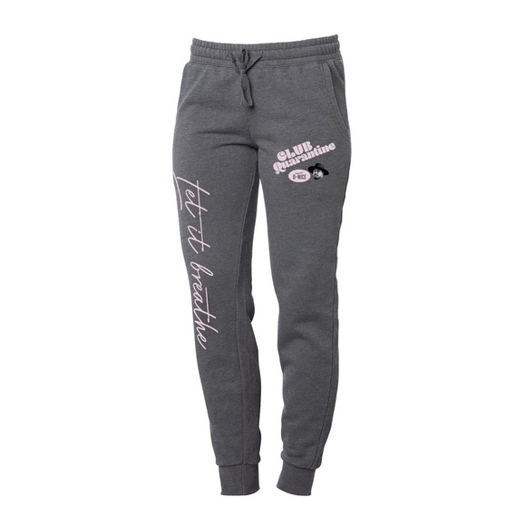 D’NICE CLUB QUARANTINE - Let it Breathe Women’s Jogger Sweatpants - GRAY - Picture 1 of 11